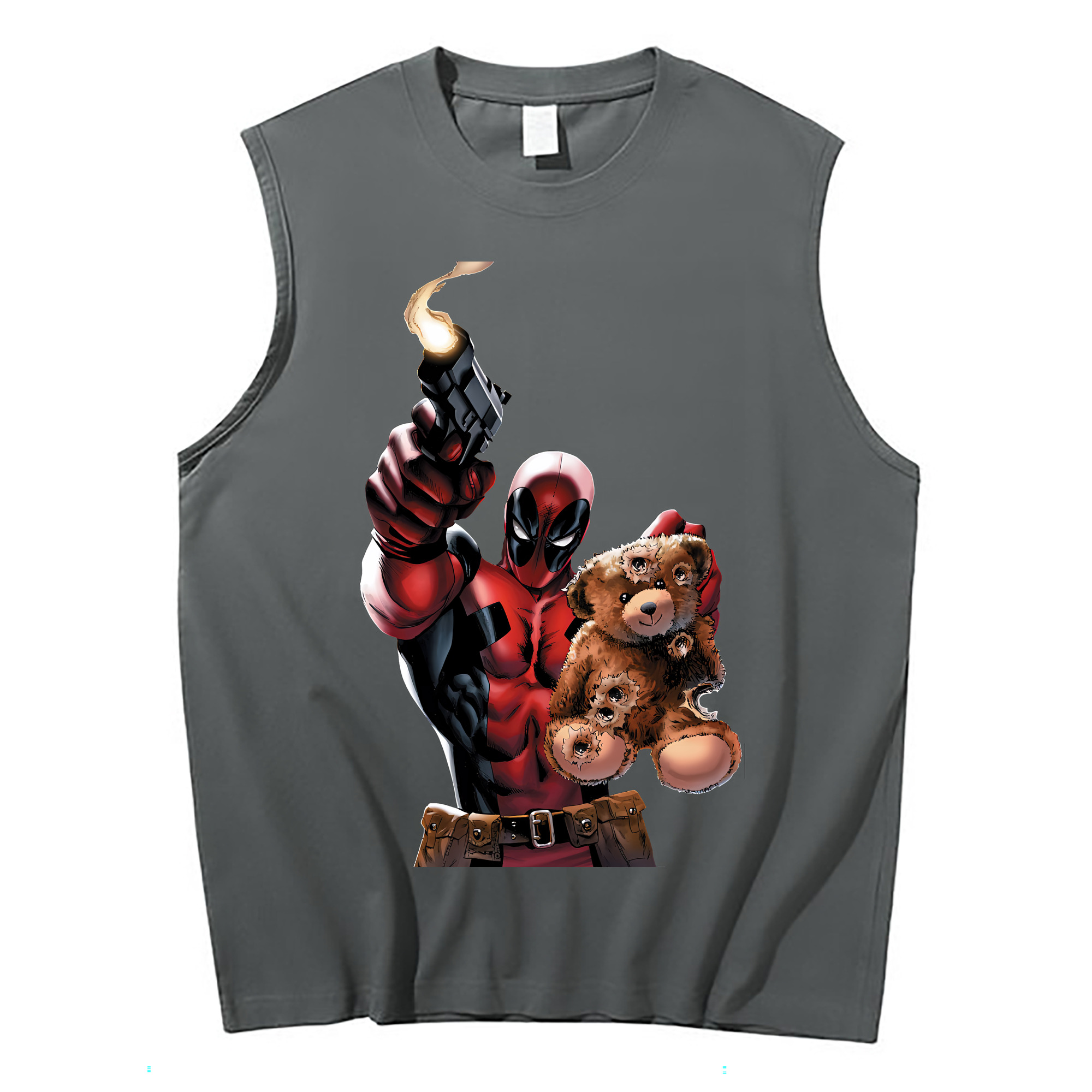 （画像用） Deadpool デッドプール コットン100％タンクトップ（フロントプリント）